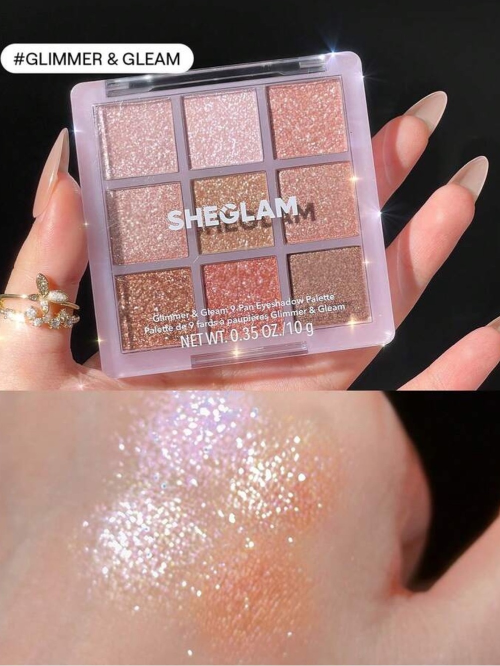 Glimmer & Gleam Shimmer Eyeshadow Palette
